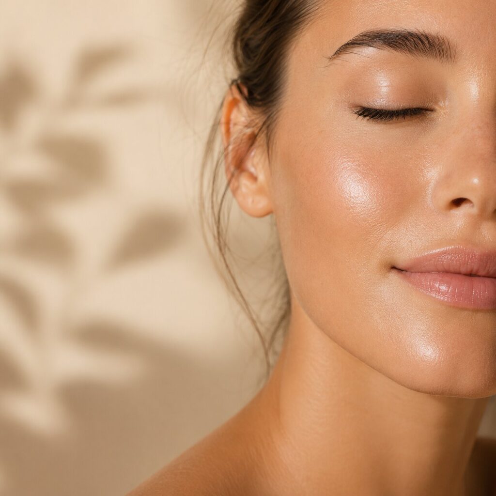 feiner Teint nach einer Gesichtsbehandlung bei MUSE Kosmetik